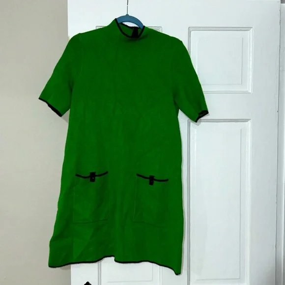 Maeve The Annalise Mock-Neck Mini Sweater Dress - Picture 3 of 6